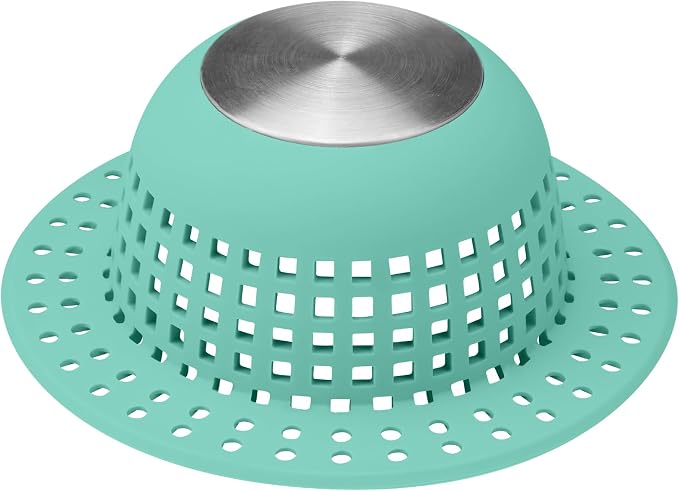 Shower Drain Hair Catcher Bathtub Drain Cover Shower Protector by SayGoodbyetoHairClogging