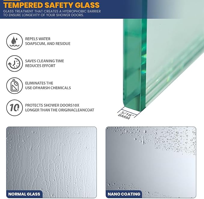 Glass Shower Panel, Simple Shower Door Panel - Image 6