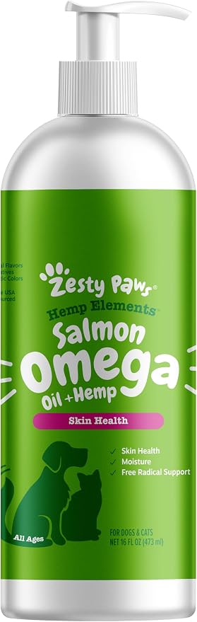 Zesty Paws Salmon Omega Oil Hemp by ZestyPaws