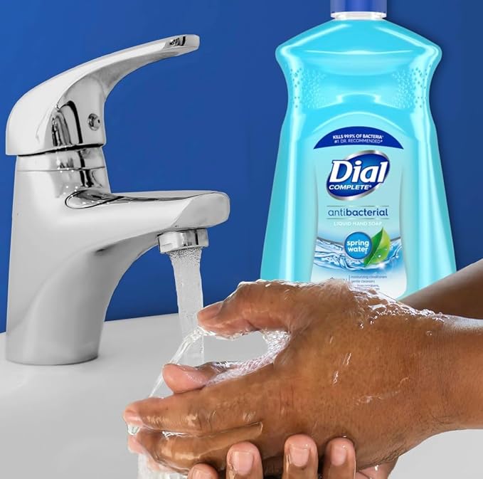 Dial Antibacterial Defense Liquid Hand Soap + Aloe, Spring Water Scent - Image 5