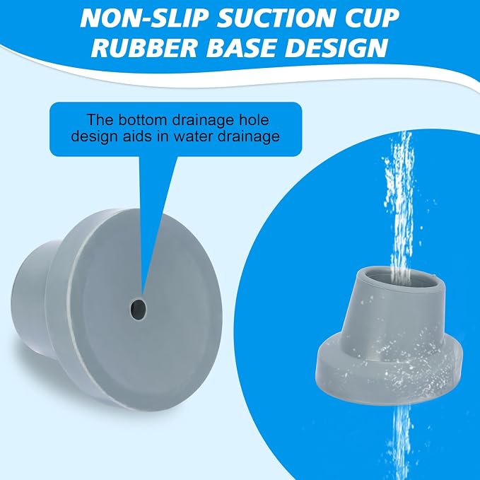 supregear Shower Chair Leg Caps - Image 3