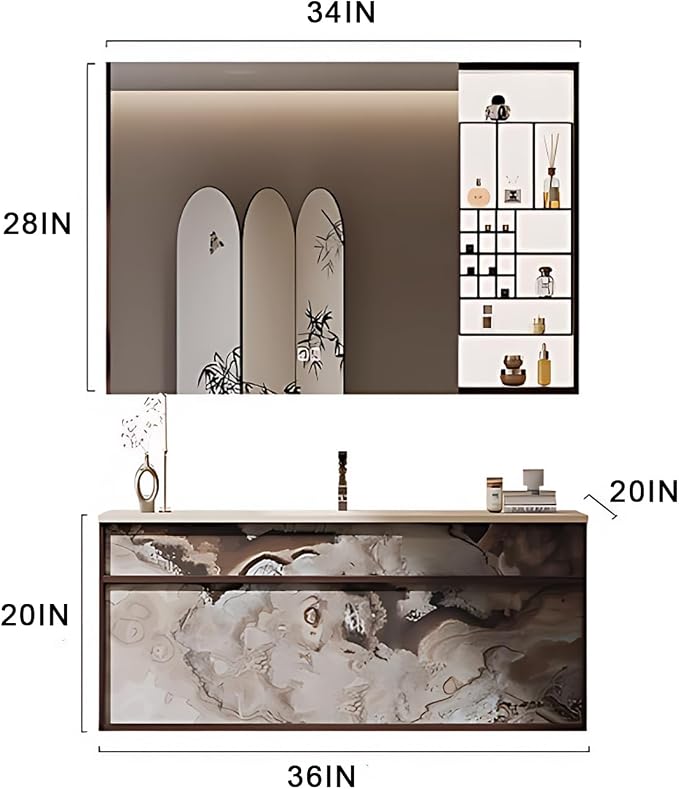 36IN Modern Bathroom Vanity - Image 2
