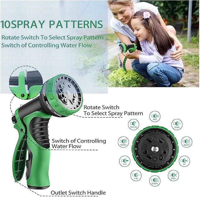 J&B XpandaHose 100ft Expandable Garden Hose – Ultra-Strong 3750D, 4-Layer Latex - Image 7