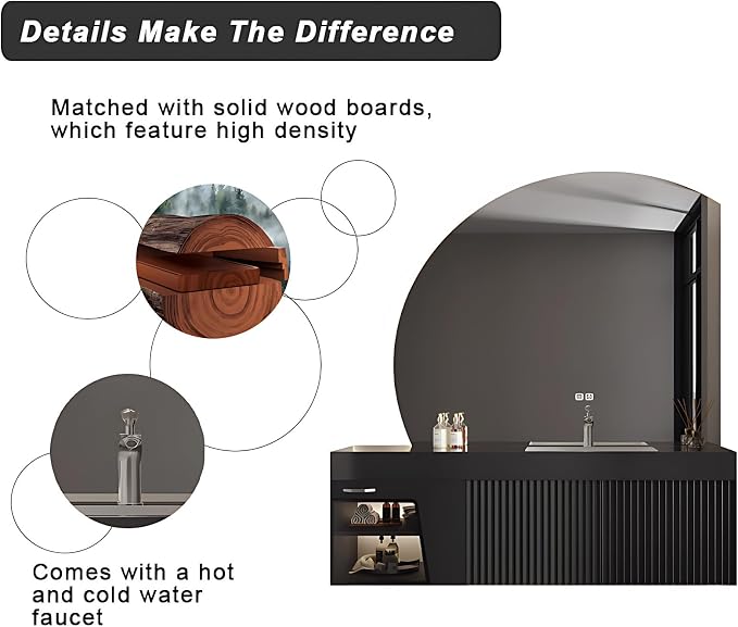 44IN Floating Bathroom Vanity - Image 6