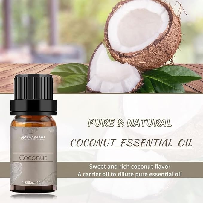 BURIBURI Vanilla Essential Oil and Coconut Oil Essential Oil, 100% Pure - Image 2