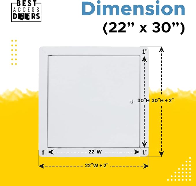 Best 22" x 30" Universal Access Panel – Flush Steel Door - Image 3