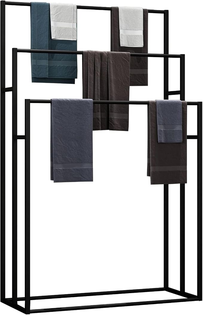 3 Tier Standing Towel Rack by NEICELLE