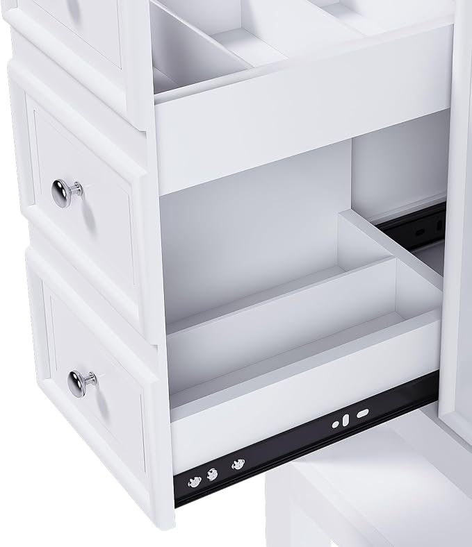 Favfurish 36" Bathroom Vanity Without Top Sink, Modern White Vanity Only - Image 13