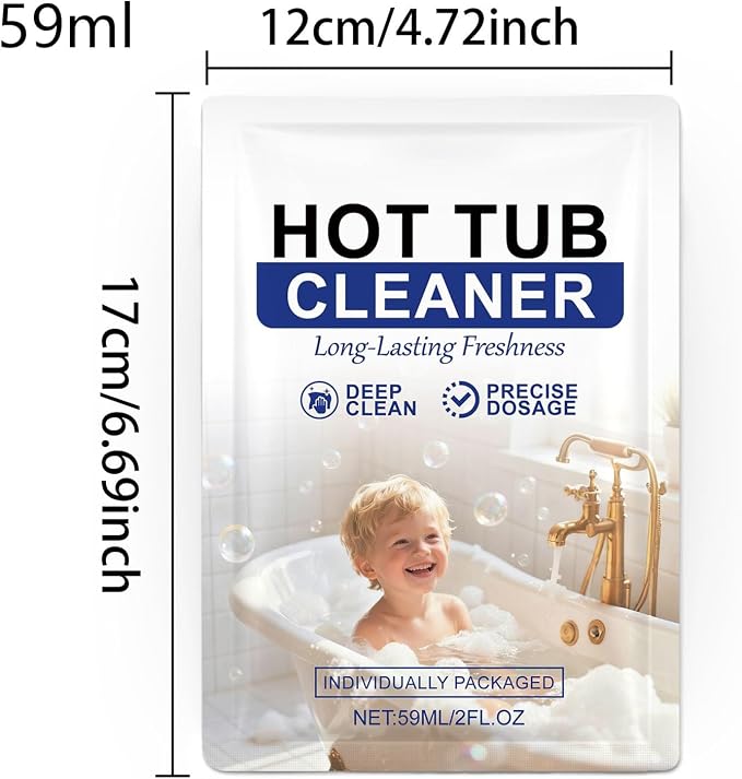 Tub Cleaner, 59ml Anti Scaling Long Lasting Cleaning Agent, Bathtub Cleaner - Image 6