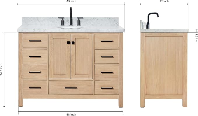 ARIEL 49'' Bathroom Vanity - Image 2