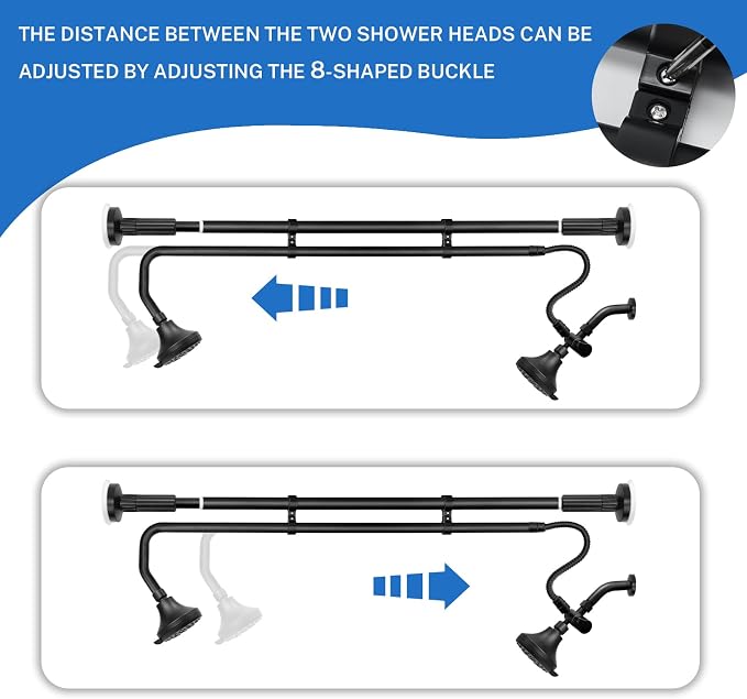 Tandem Shower Heads, Double Shower Head - Image 3