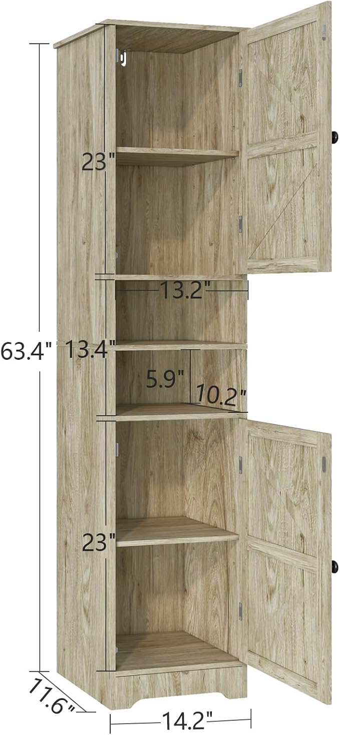 Tall Bathroom Cabinet, Storage Cabinet - Image 3