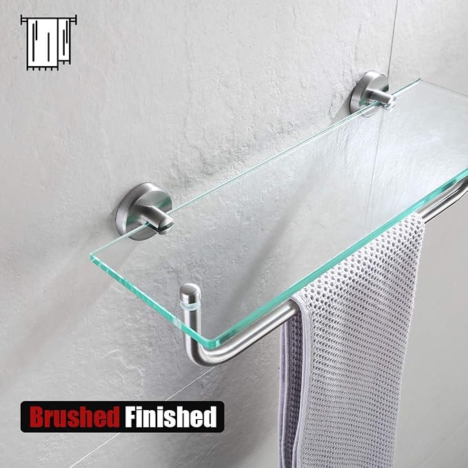 JQK Bathroom Glass Shelf, Shelf - Image 4