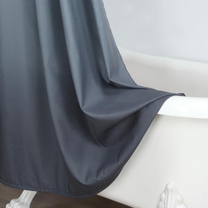 Extra Wide Fabric Shower Curtain, Microfiber Cloth Wide Bath Curtains - Image 5