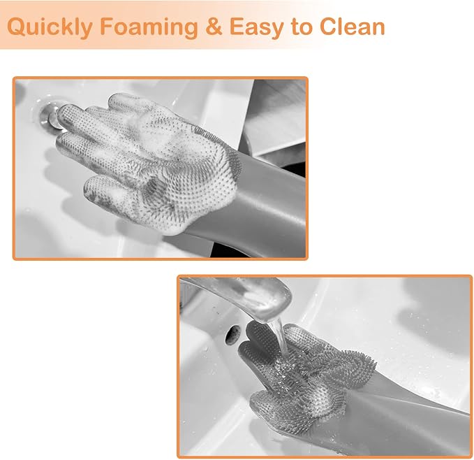 Pet Grooming Gloves, Dog Bathing Gloves - Image 4
