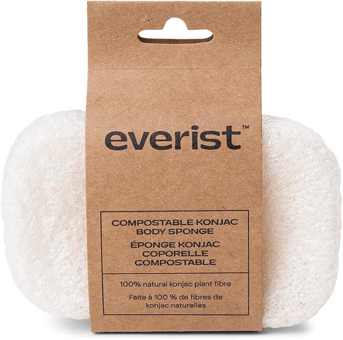 Everist The Compostable Konjac Sponge, 100% Natural Plant-Fiber Cleansing & by Everist
