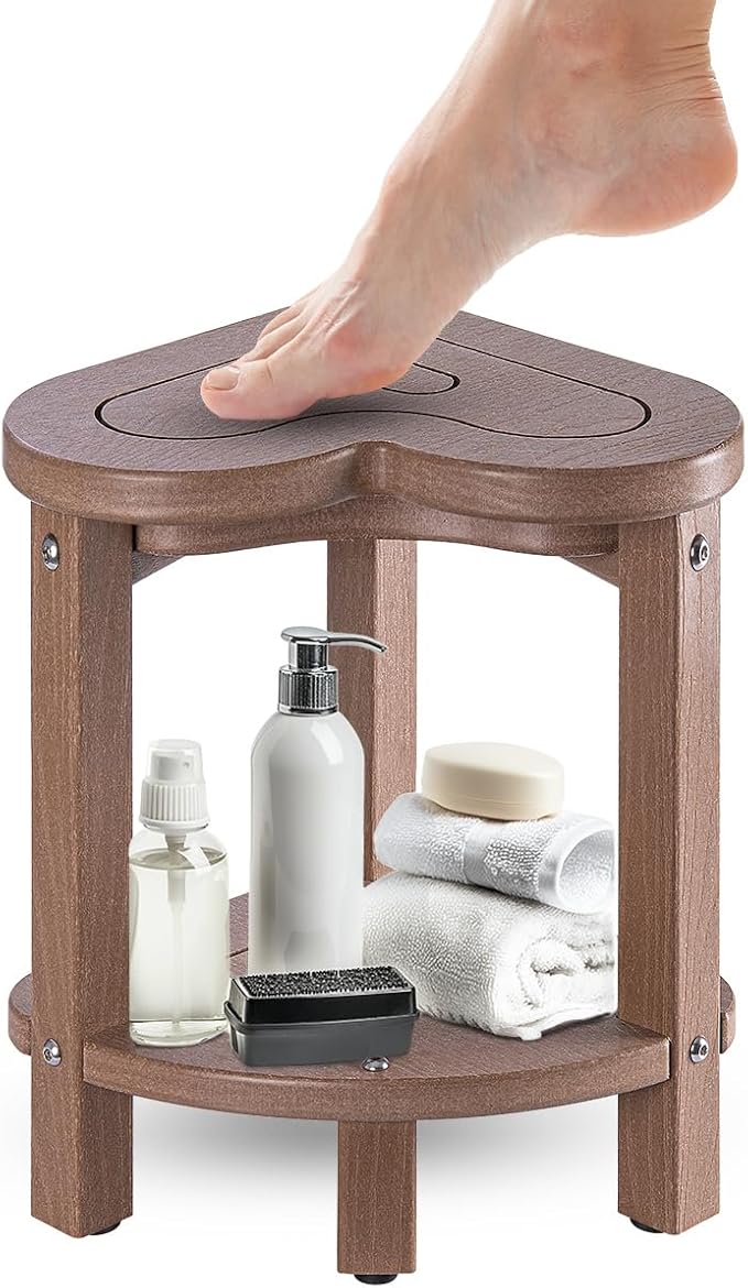 Corner Shower Stool for Inside Shower by Uha