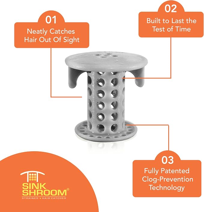 SinkShroom The Revolutionary Sink Drain Protector Hair Catcher/Strainer/Snare - Image 7