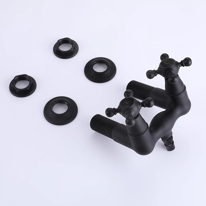 SUMERAIN Vintage Leg Tub Filler 3-3/8-Inch Center Wall Mount Tub Faucet - Image 8