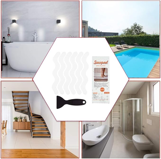 Patented 36 PCS Anti Slip Shower Stickers, Safety Bathtub Strips Adhesive Decals - Image 6