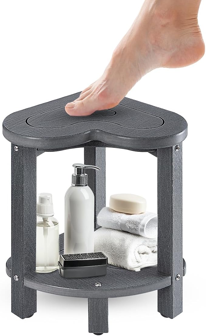 UHA Corner Shower Stool for Inside Shower by Uha