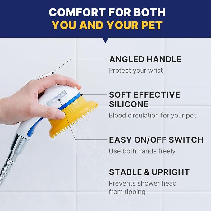 PETHROOM Pet Bath Relax Shower | Pet Massage Bath Brush - Image 7