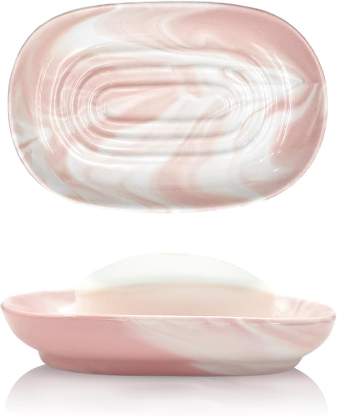 Elegant Ceramic Soap Dish for Shower by Aenfaiy