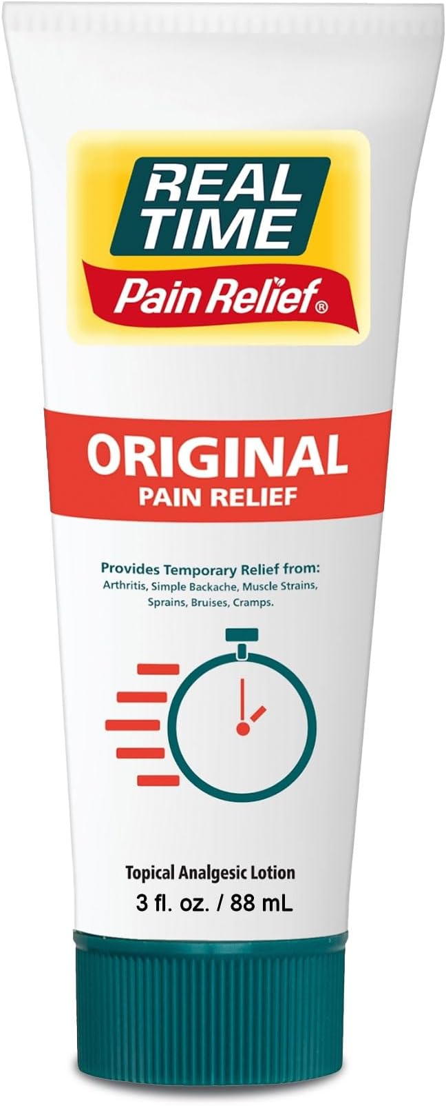 Real Time Pain Relief Cream 3 Oz Tube | 17 Natural Ingredients by RealTimePainRelief