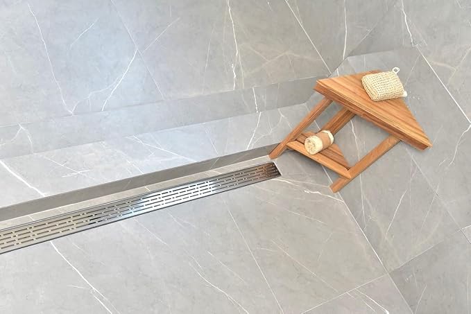 SereneDrains 304 Stainless Steel 36 Inch Linear Polished Chrome Shower Drain - Image 2