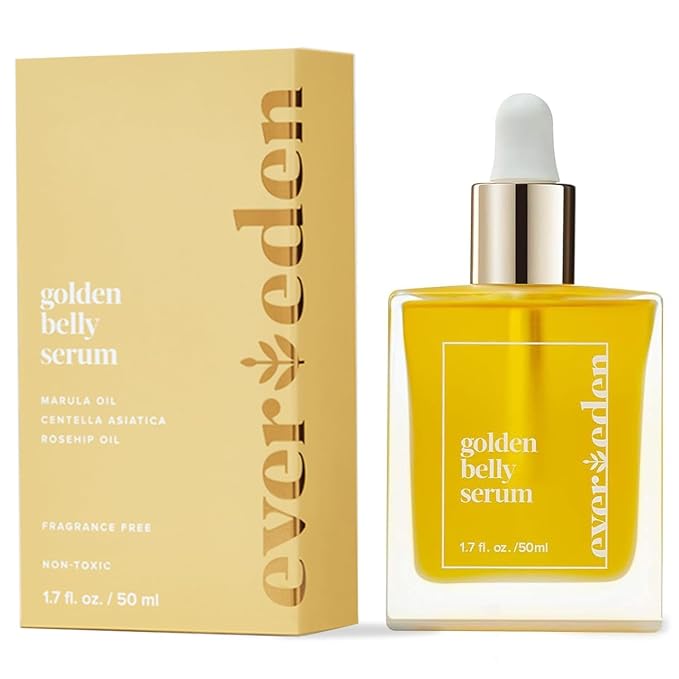Evereden Golden Belly Serum, 1.7 fl oz. | Clean & Vegan Women's Belly Oil by Evereden