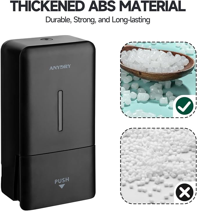 27oz Manual Wall Mounted Soap Dispenser, Use - Image 5