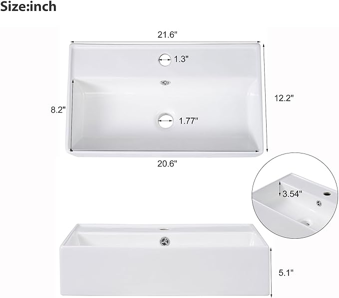 Merax Floating Bathroom Vanity - Image 3