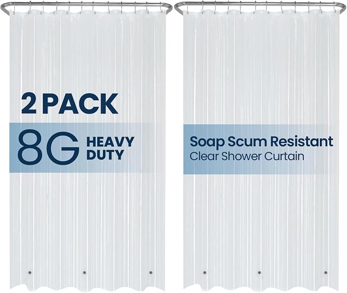 LiBa Waterproof Plastic Shower Curtain by Liba