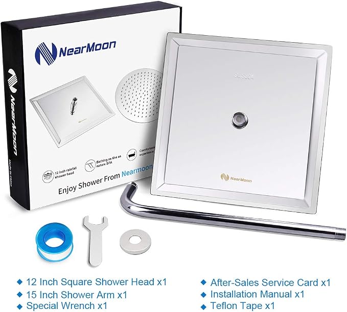 NearMoon Square Rain Shower Head - Image 7