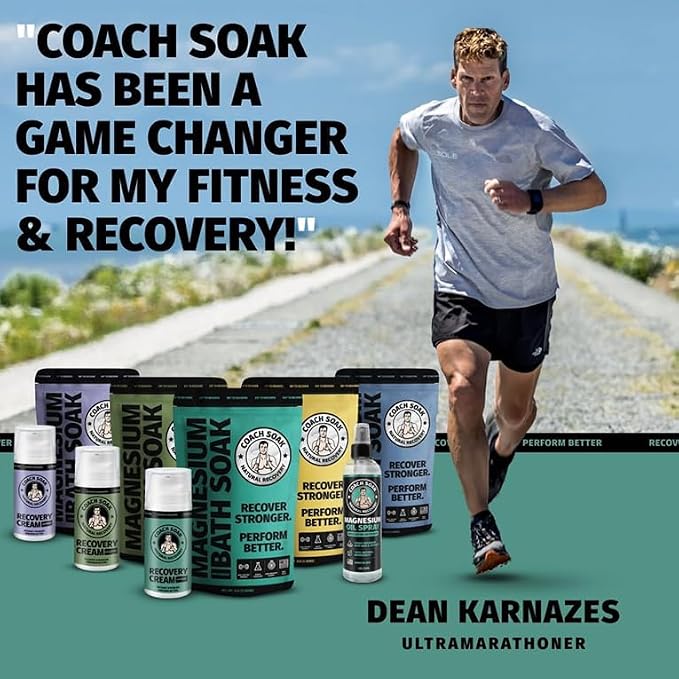 3 Pack Bundle: Coach Soak Recovery Bath Soak, Epsom Salt Bulk - Image 4