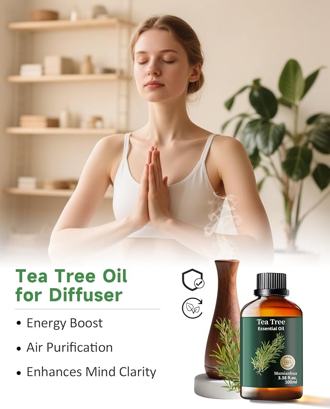 Pure Tea Tree Essential Oil, Mumianhua Natural Purifying Oil - Image 2
