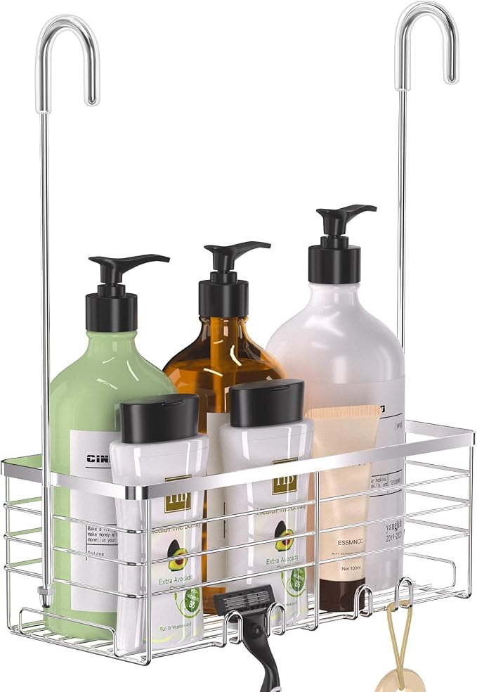YUOROS Shower Caddy Hanging, Over the Door Shower Organizer Rack 304 Stainless by YUOROS