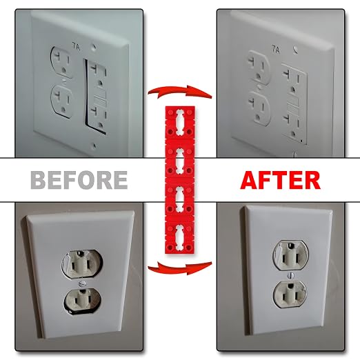 Outlet Spacers for Electrical Box, RonJea 96 PCS Switch and Receptacle Spacers - Image 5