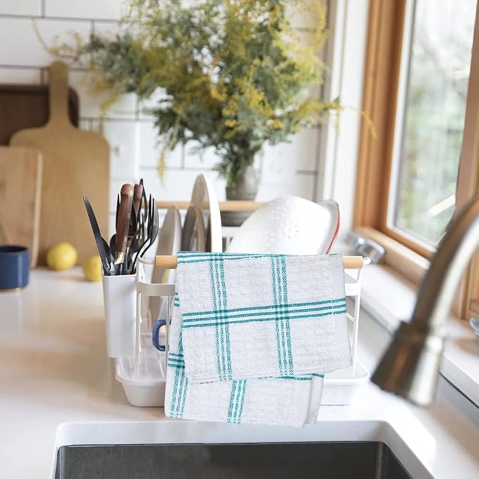 DAN RIVER Premium Dish Cloth 100% Cotton 12 X 12 Inches |Pack of 8|-Ultra Soft - Image 6