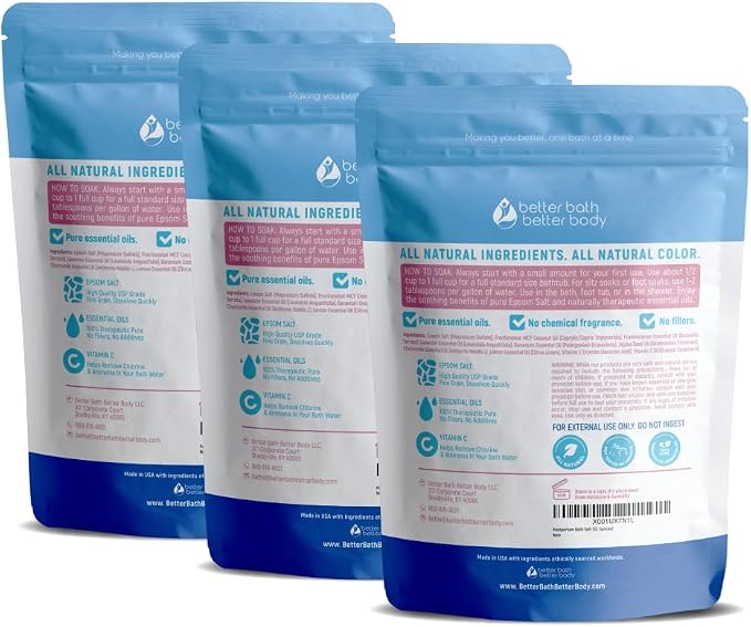 Postpartum Bath Salt Postpartum Bath Soaks USP Grade Epsom Salt - Image 2
