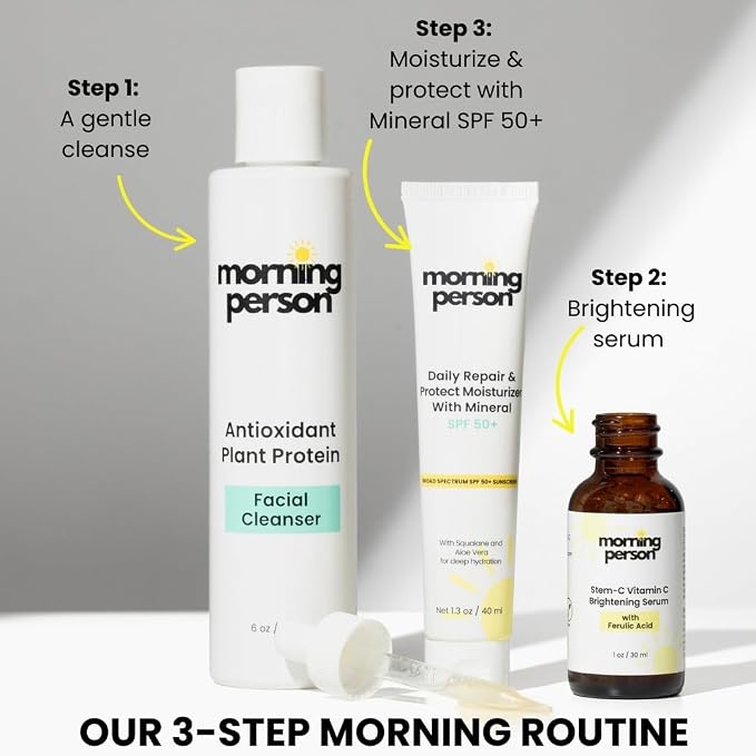 Morning Person Antioxidant Plant Protein Facial Cleanser - Image 6