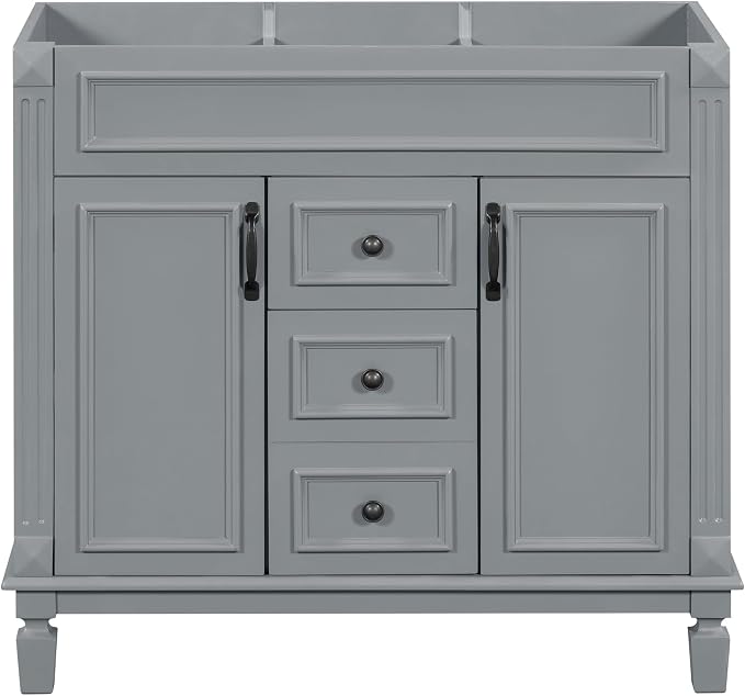 Favfurish 36" Bathroom Vanity Without Top Sink, Modern Freestanding Bath - Image 3