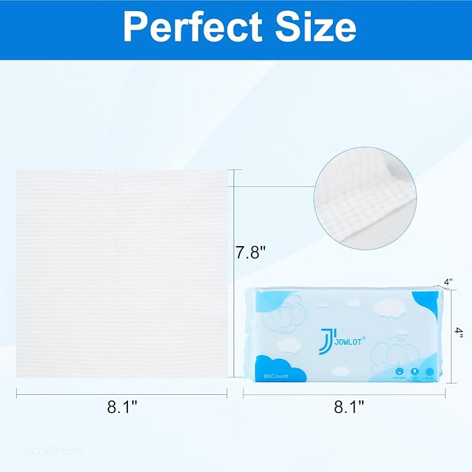 Disposable Face Towels, Dry Wipes Face Tissues Towelettes - Image 2