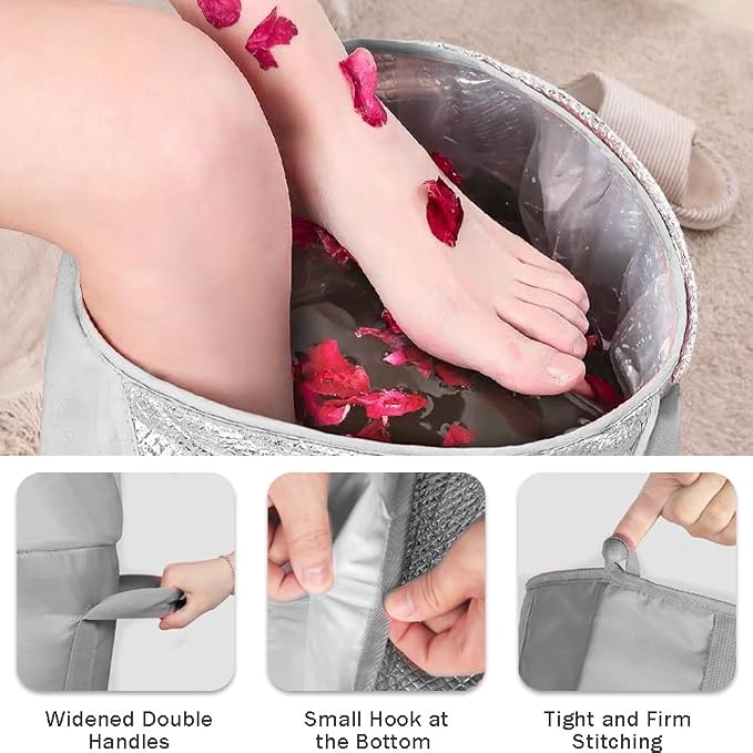 Collapsible Bucket for Soaking Feet, Portable Travel Foot Bath Tub, Fully - Image 4
