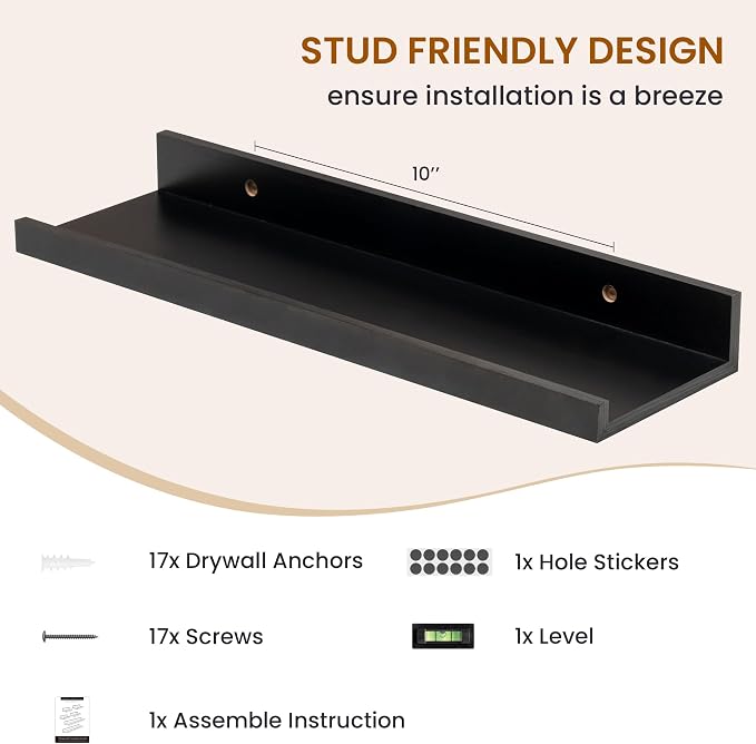 Axeman Picture Ledge Shelf, Floating Shelves - Image 5