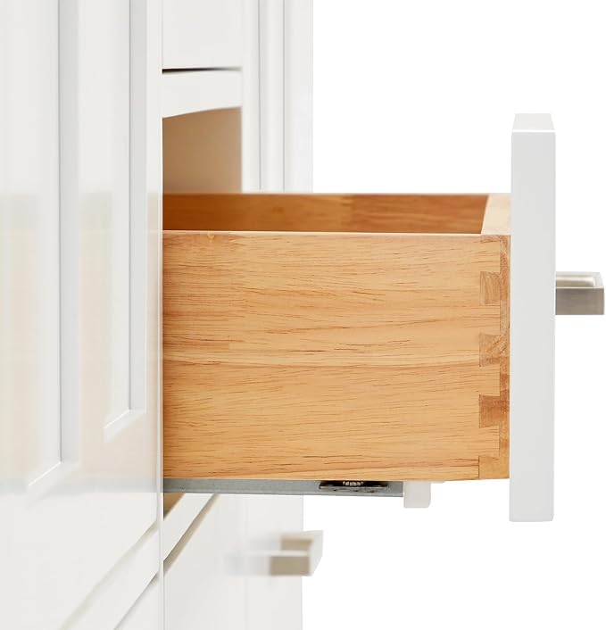 ARIEL Cambridge 37 Inch White Bathroom Vanity - Image 7