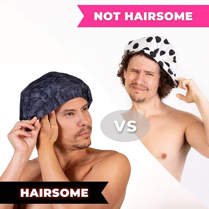 Men Shower Cap For dreadlocks, curly Hair. Waterproof, Large shower cap for - Image 5