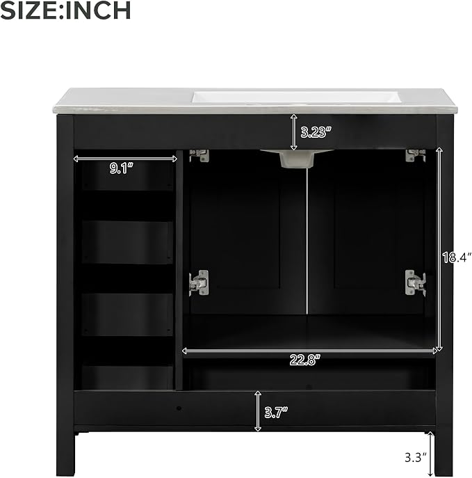 Harper & Bright Designs 36" Bathroom Vanity - Image 4