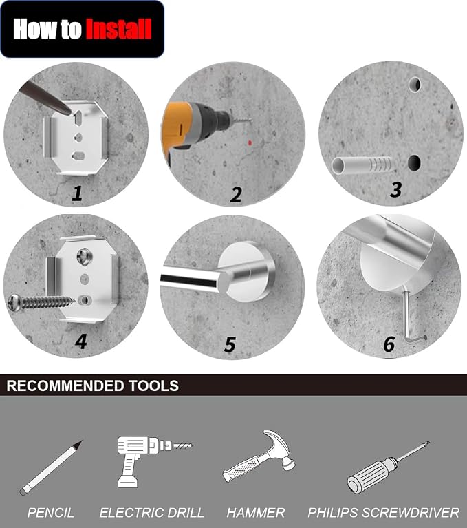 Bathroom Hardware Set 10 Piece Matte Black Bathroom Accessories Set SUS304 - Image 7