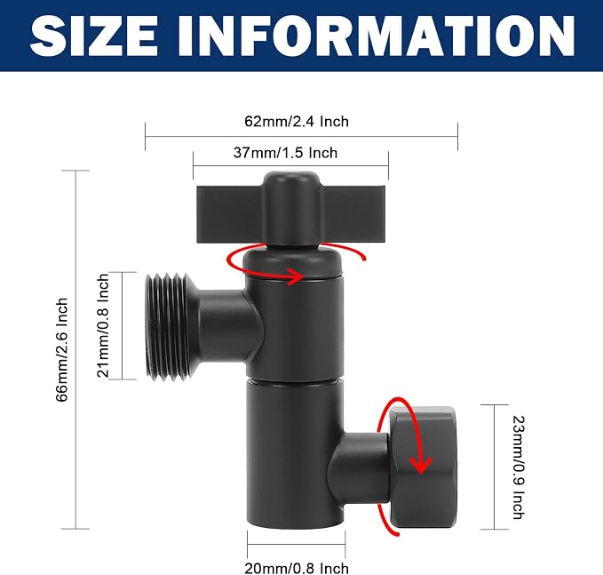 NearMoon Adjustable Shower Head Extension Adapter, SUS304 Stainless Steel - Image 2